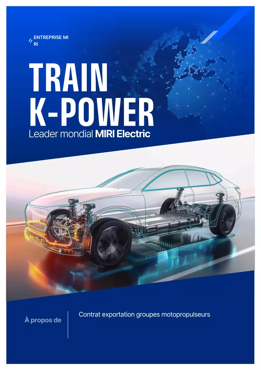 Promotion des exportations de pièces automobiles modernes bleues