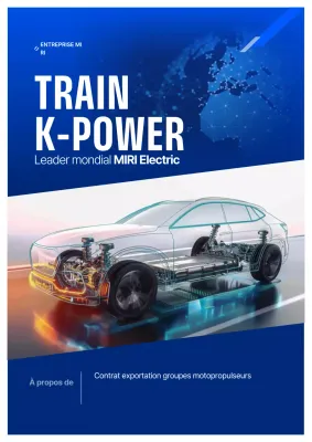 Promotion des exportations de pièces automobiles modernes bleues