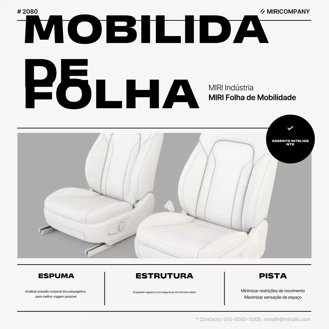 Propaganda de carro branco moderno