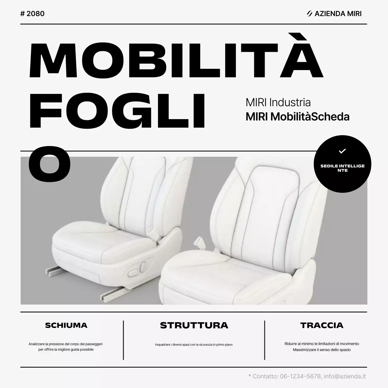 Pubblicità di un'auto moderna bianca