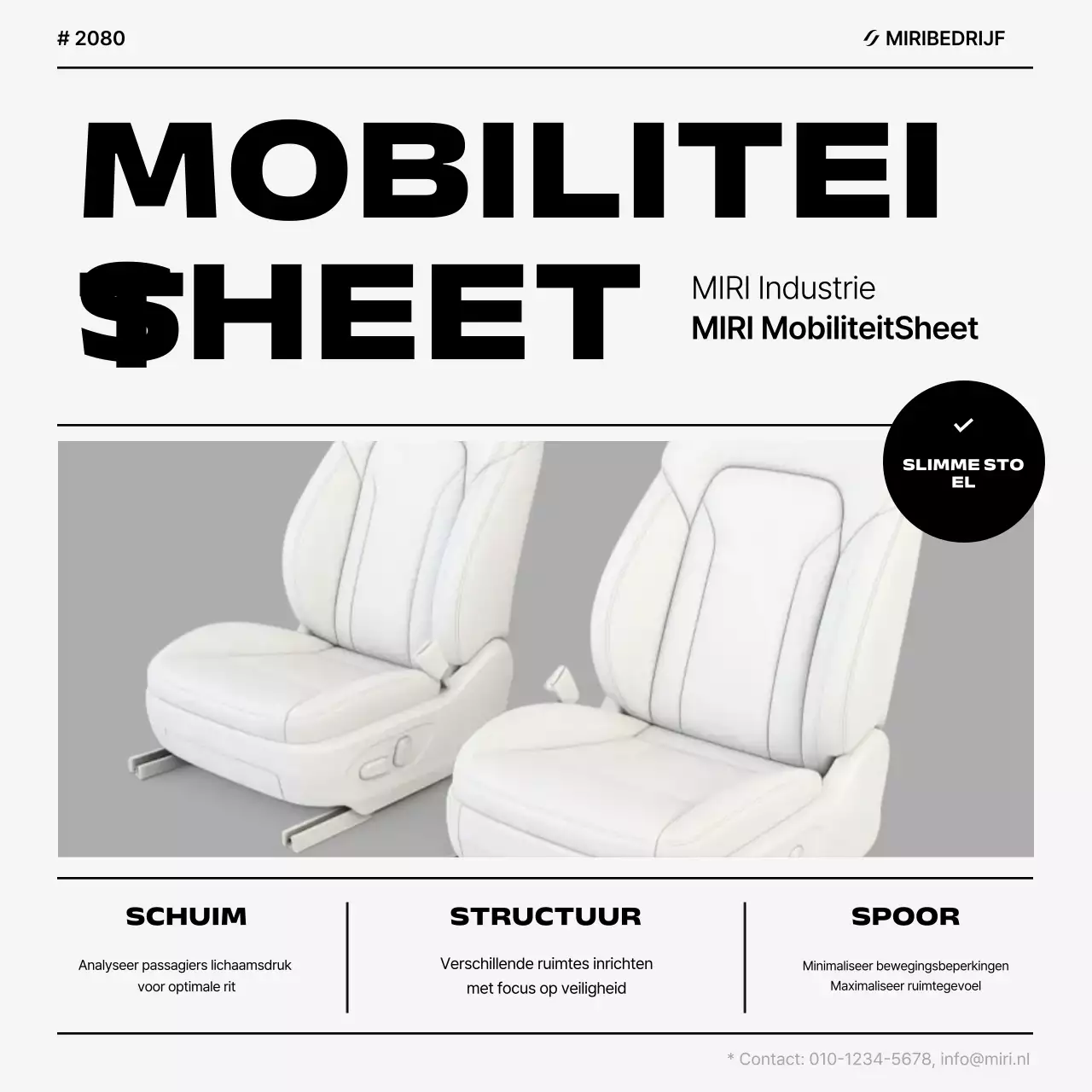 Witte moderne auto-advertentie