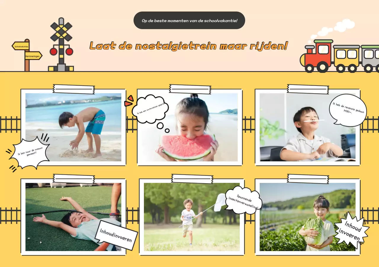 Oranje Baby Vakantieplan