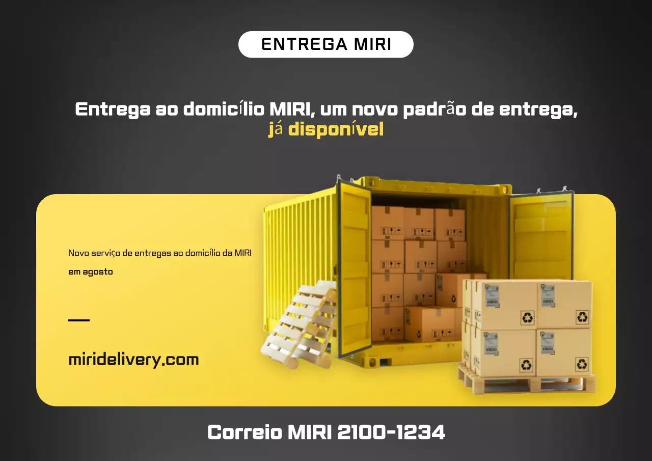 Serviço de entrega Black Modern aberto