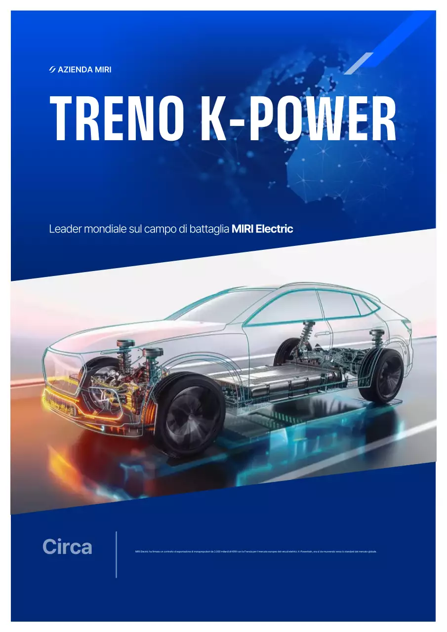 Promozione dell'esportazione di ricambi auto moderni blu