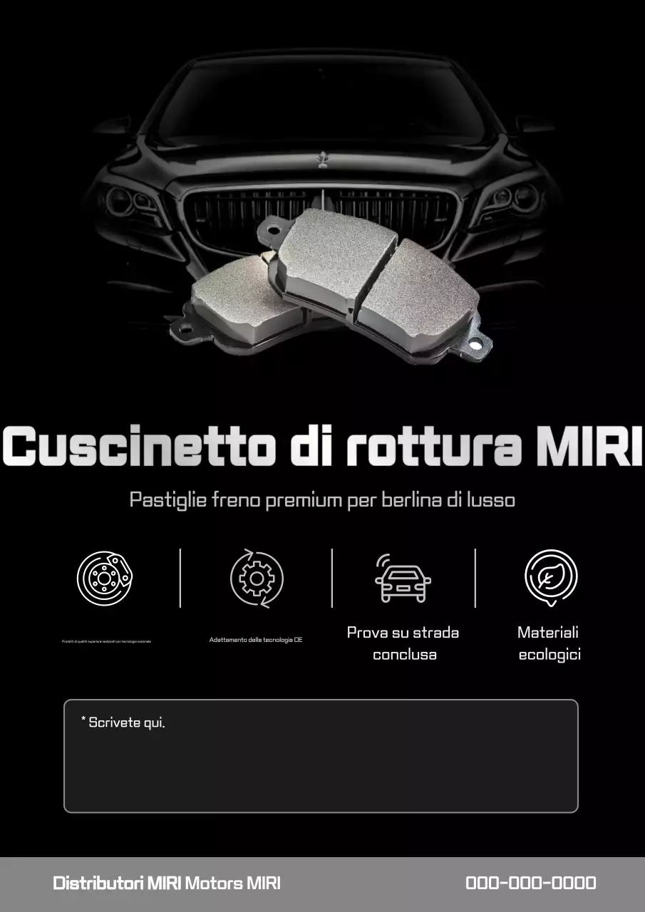 Promozione del prodotto per auto moderna nera