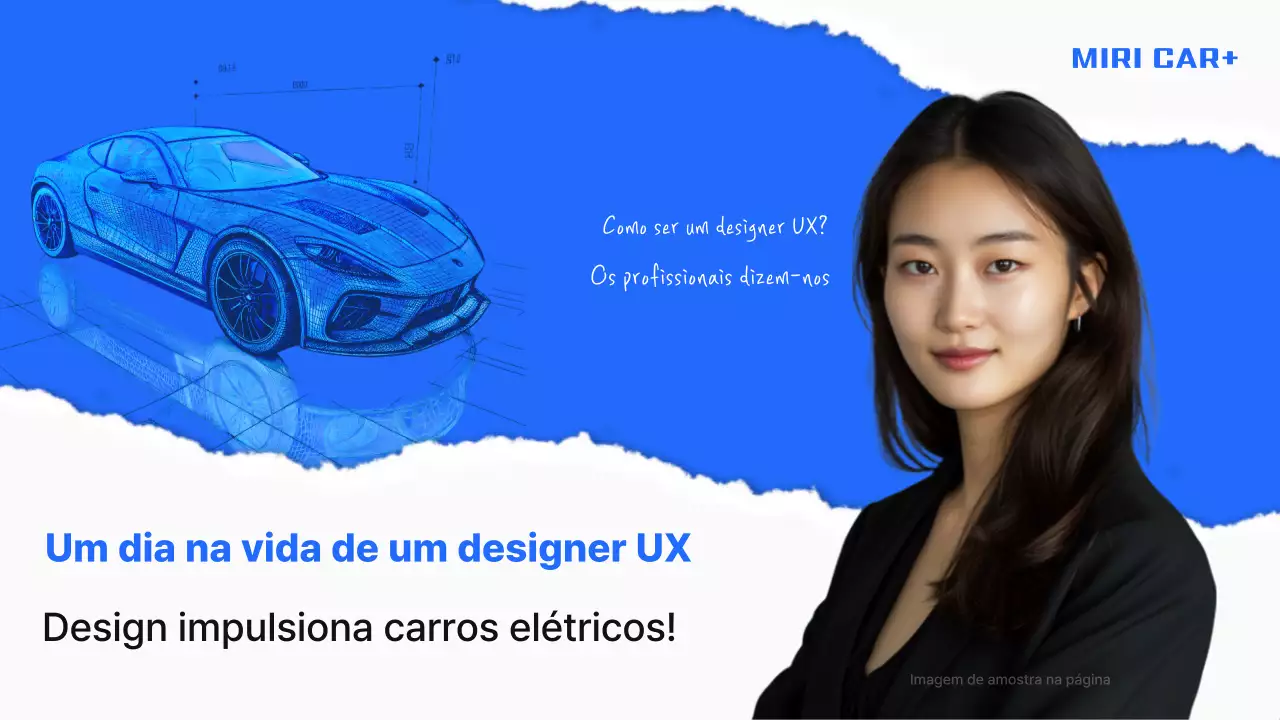 Design UX moderno azul explicado