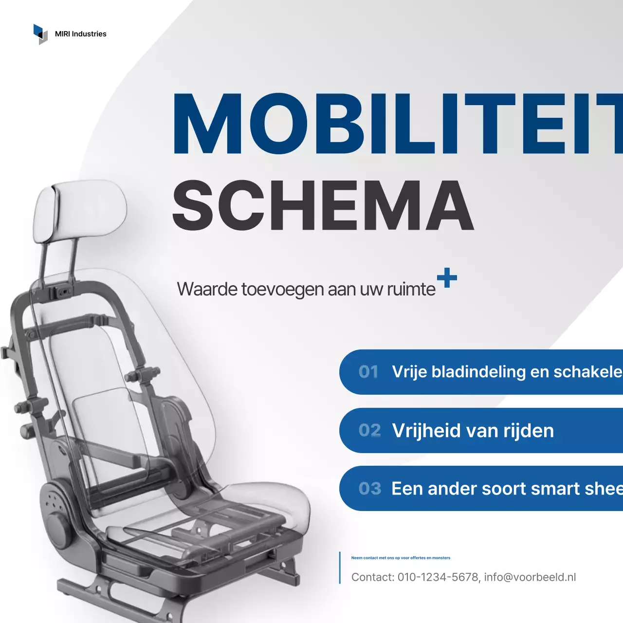 Promotie van grijze moderne autoproducten