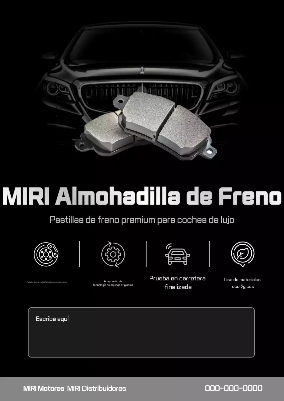 Promoción de productos de coches modernos negros