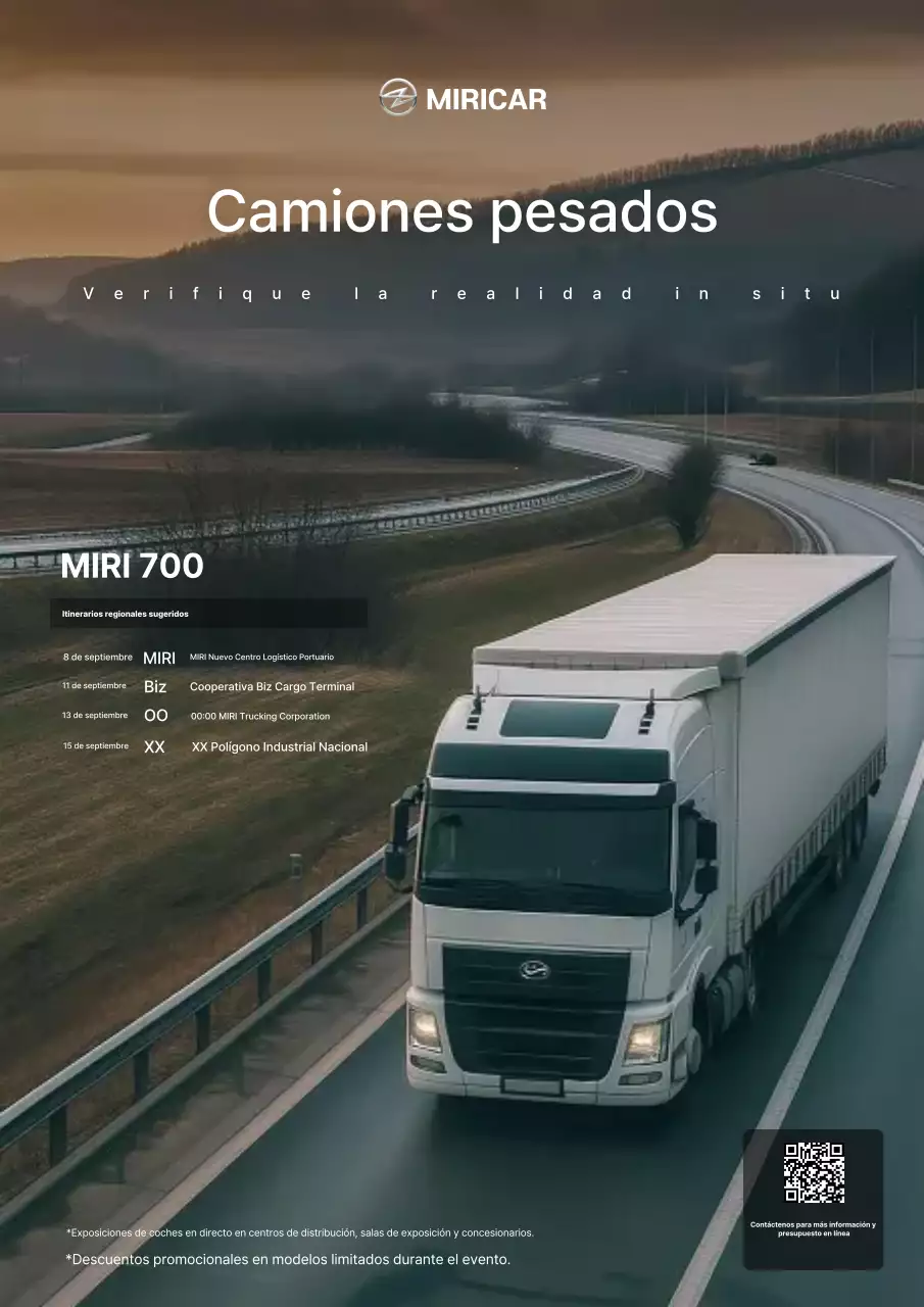 Anuncio de transporte moderno gris