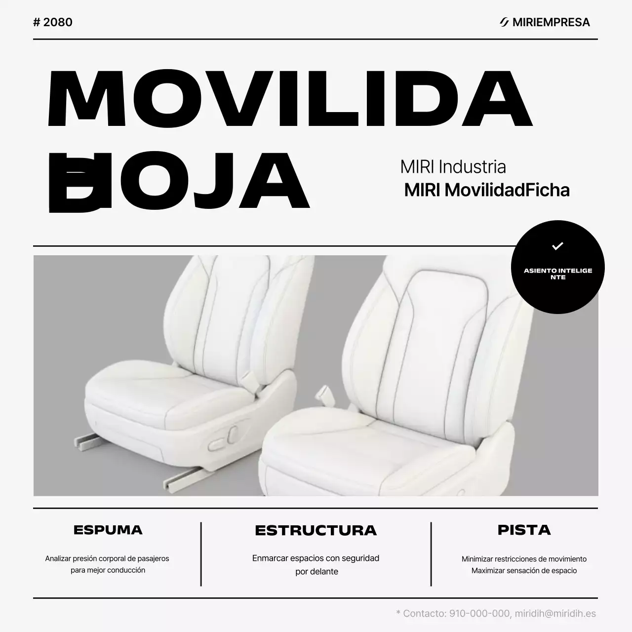 Anuncio de coche moderno blanco