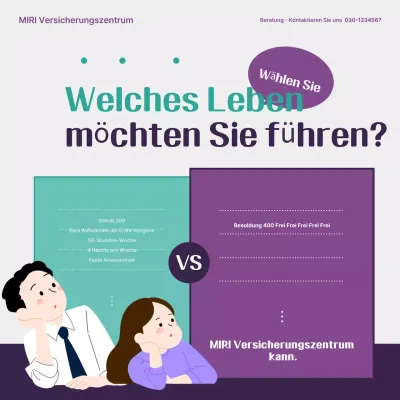 Anzeige zur Stellenausschreibung des Bora Modern Insurance Center