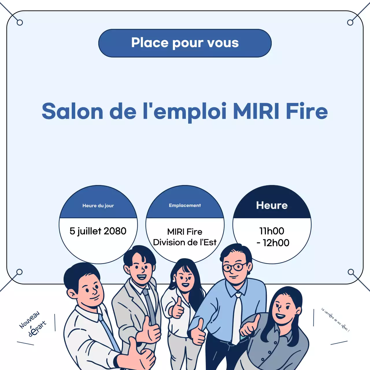 Guide de description de poste moderne Sky Blue