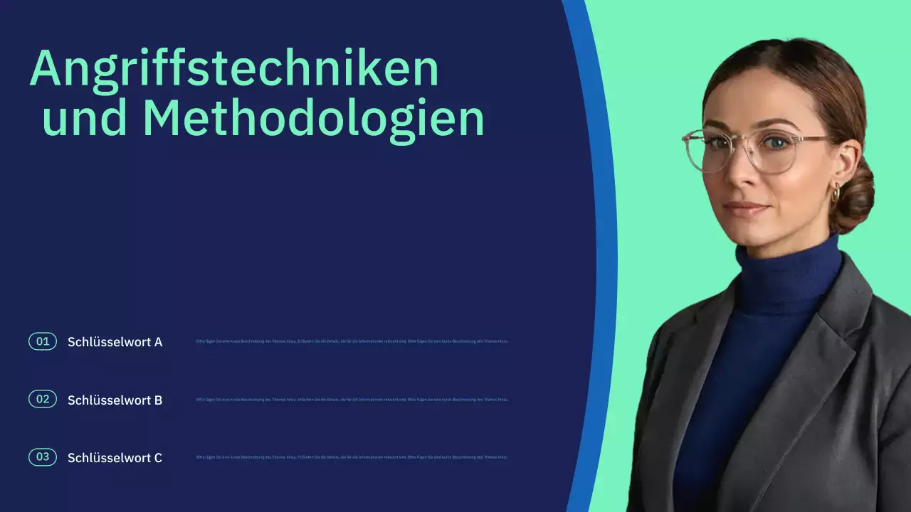 Vortragspräsentation zur modernen Cybersicherheit der Marine