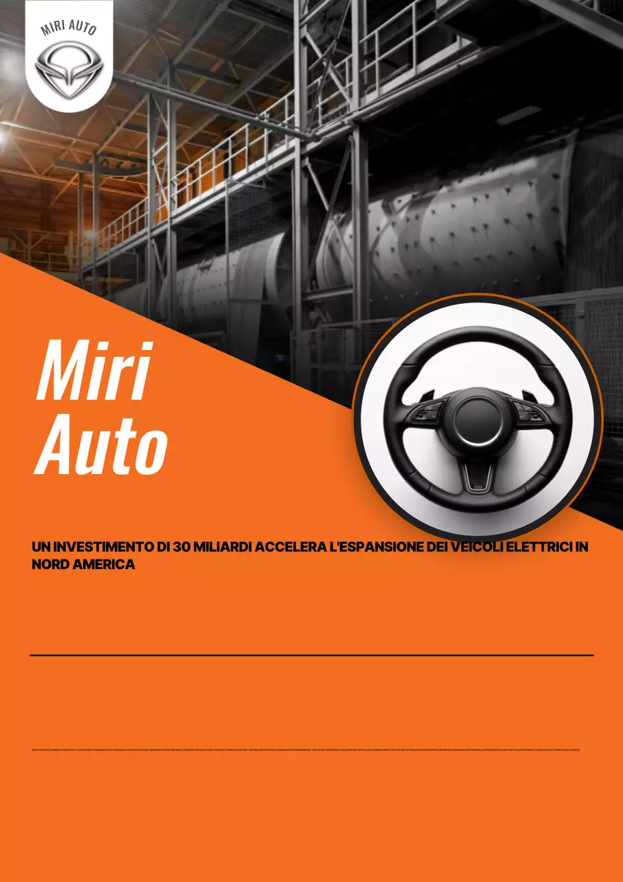 Pubblicità di un'auto moderna arancione