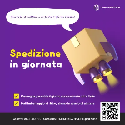 Pubblicità sulle informazioni di consegna di Bora Highlight