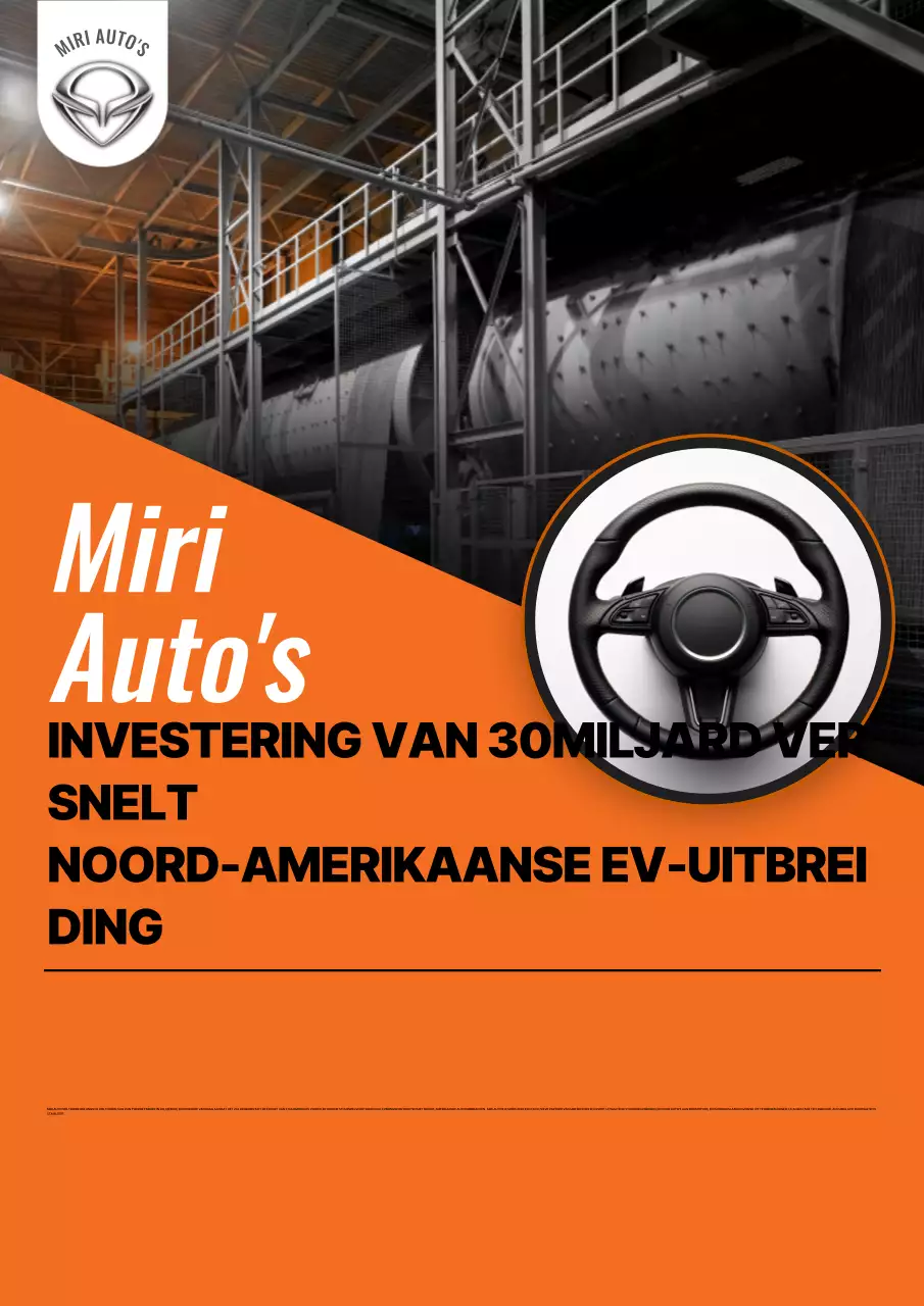 Oranje moderne auto-advertentie