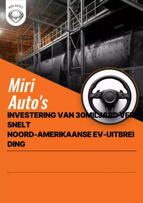 Oranje moderne auto-advertentie