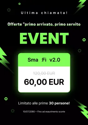 Evento di sconti sugli accessori per auto moderne ed ecologiche