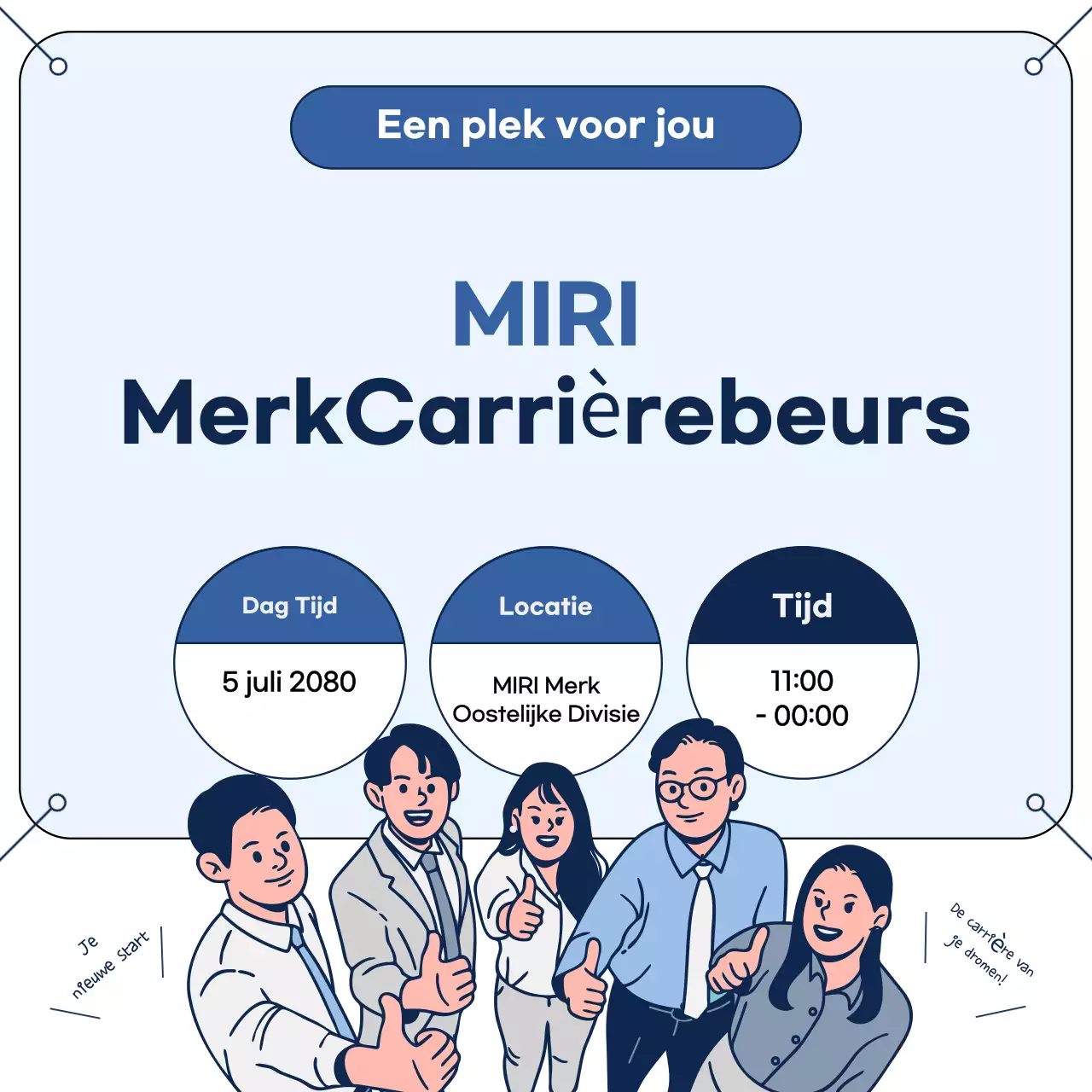 Sky Blue Modern Functiebeschrijvingsgids