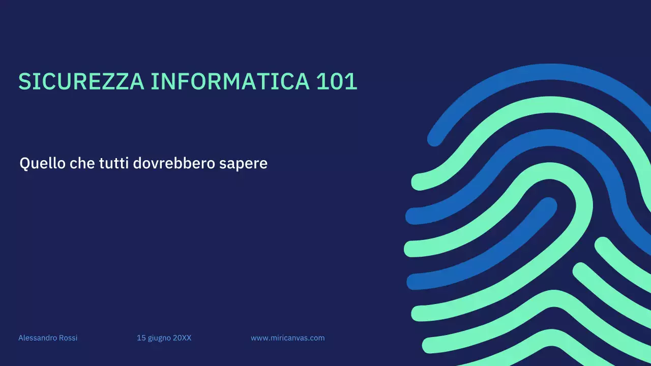Presentazione della lezione sulla sicurezza informatica moderna della Marina