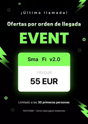 Evento de descuento en accesorios para autos modernos y ecológicos