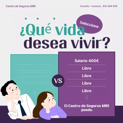 Anuncio de contratación de personal para el Centro de Seguros Bora Modern
