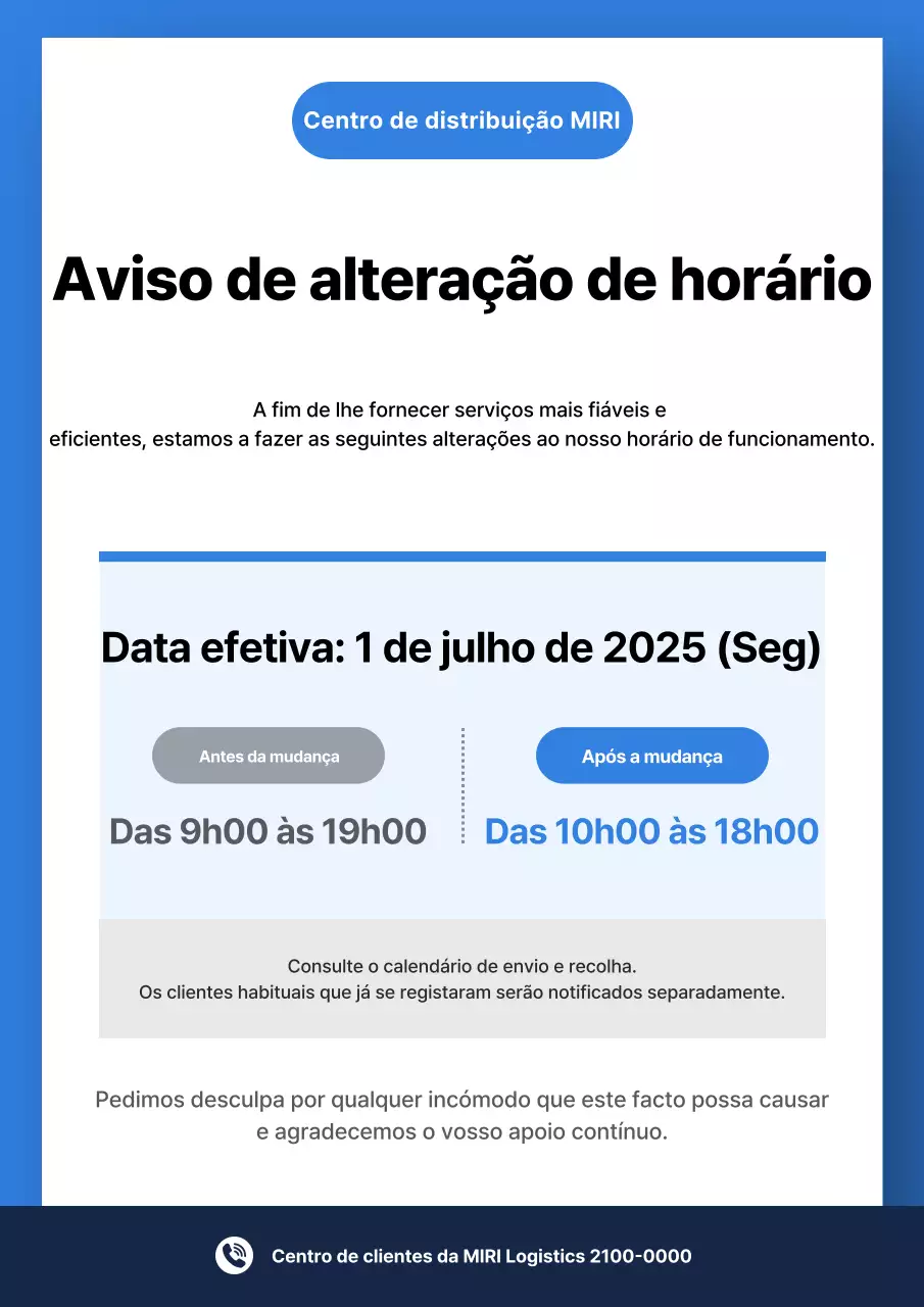 Guia de Aviso de Limpeza Azul