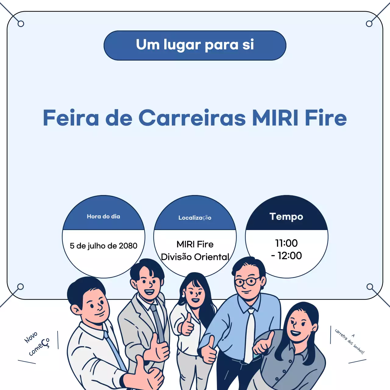Guia de descrição de cargos da Sky Blue Modern