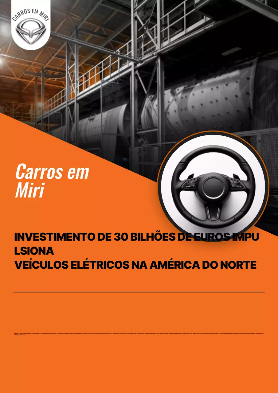 Anúncio de carro moderno laranja
