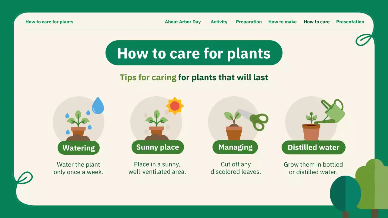 그린 모던 아버 데이 프로모션 프레젠테이션