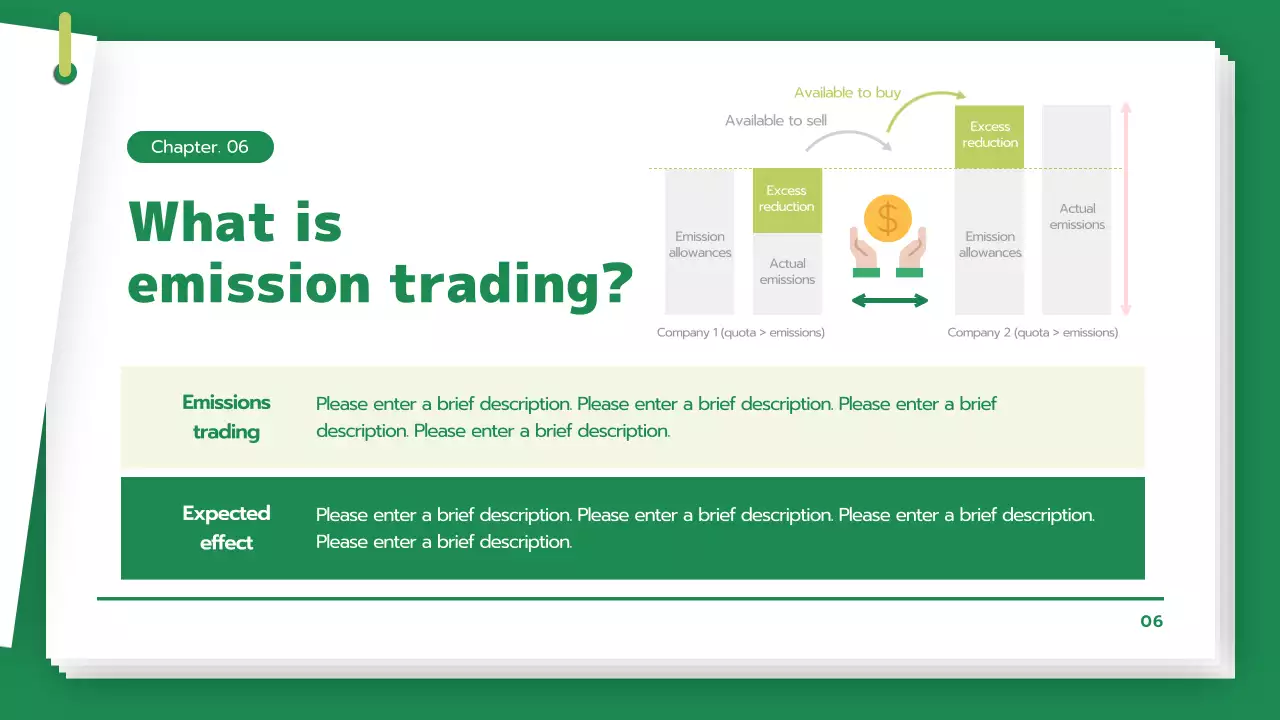 Green Minimal Climate Presentation