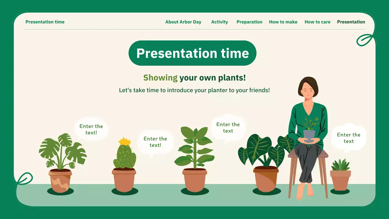 그린 모던 아버 데이 프로모션 프레젠테이션