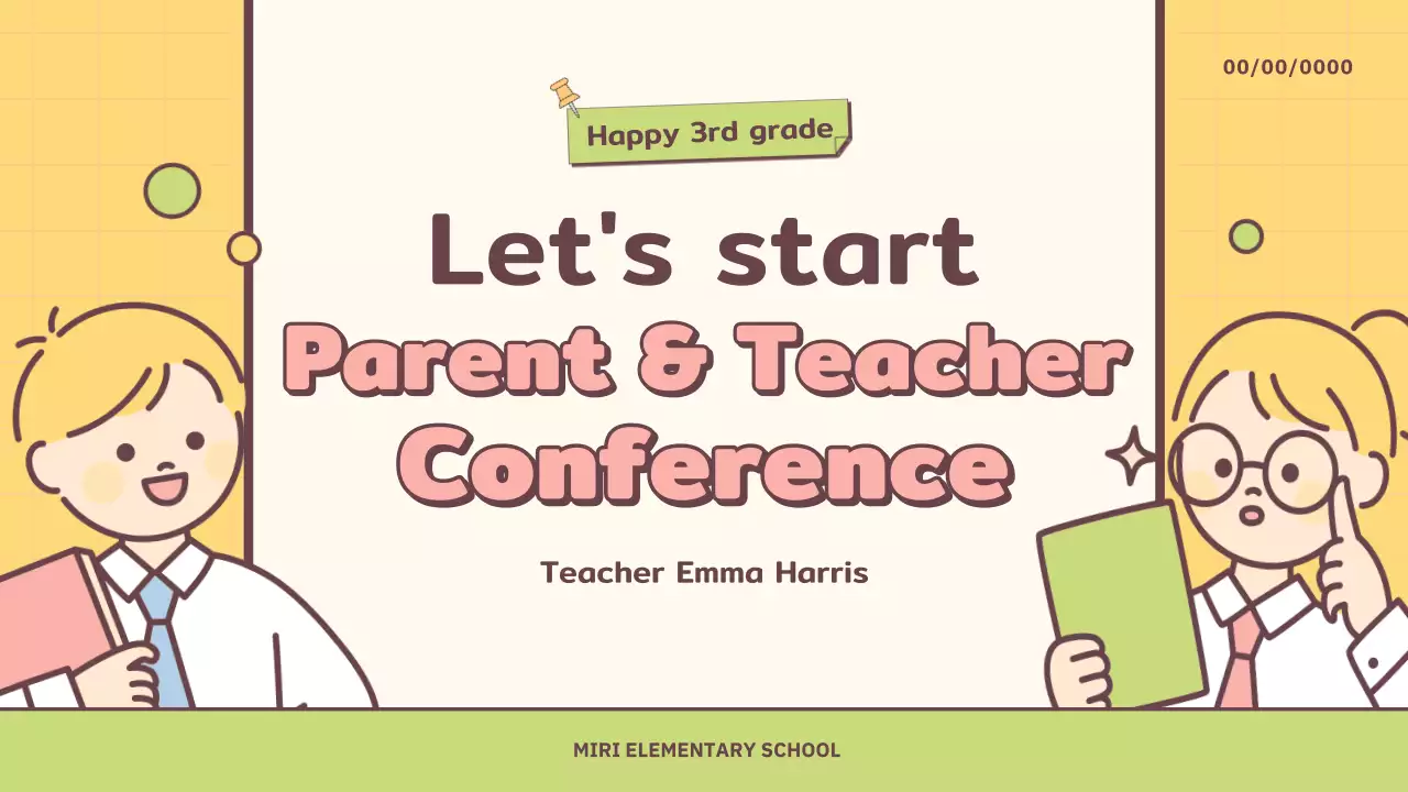 베이지색 심플 부모 발표 프레젠테이션