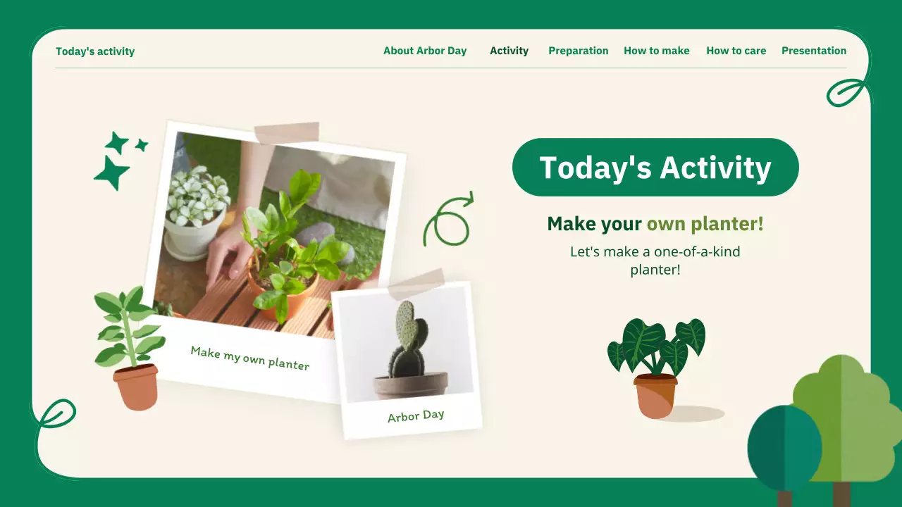 그린 모던 아버 데이 프로모션 프레젠테이션