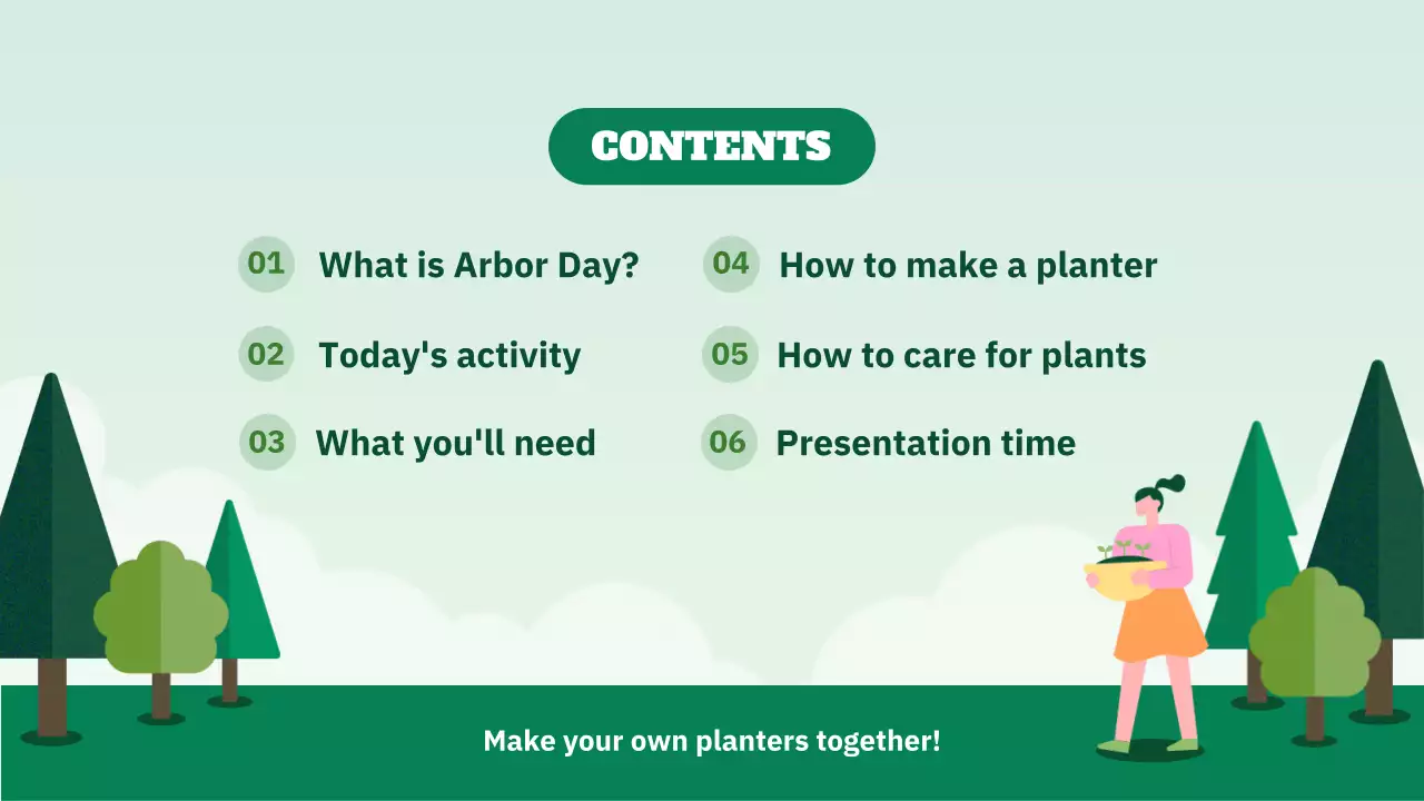 그린 모던 아버 데이 프로모션 프레젠테이션