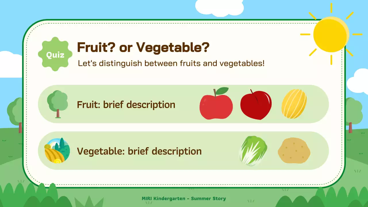 그린 플레이풀 썸머 가이드 프리젠테이션