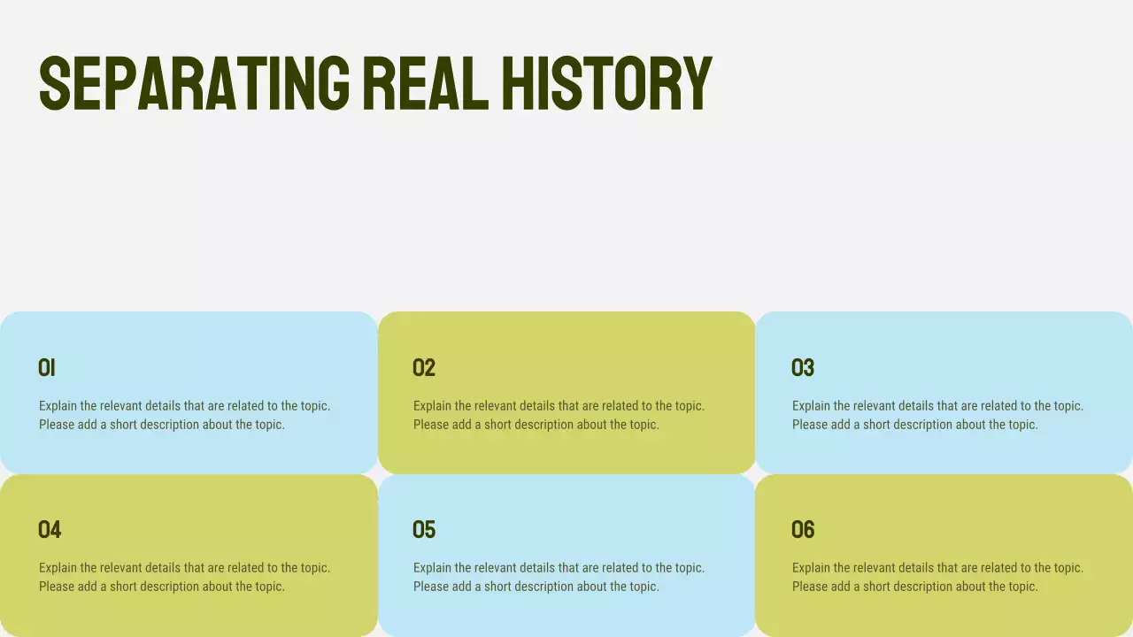 Green Minimal History Class Presentation