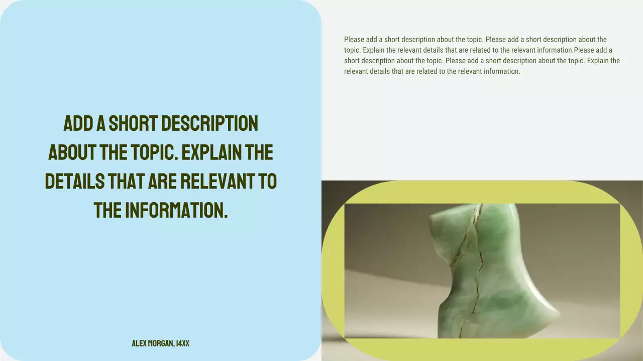 Green Minimal History Class Presentation