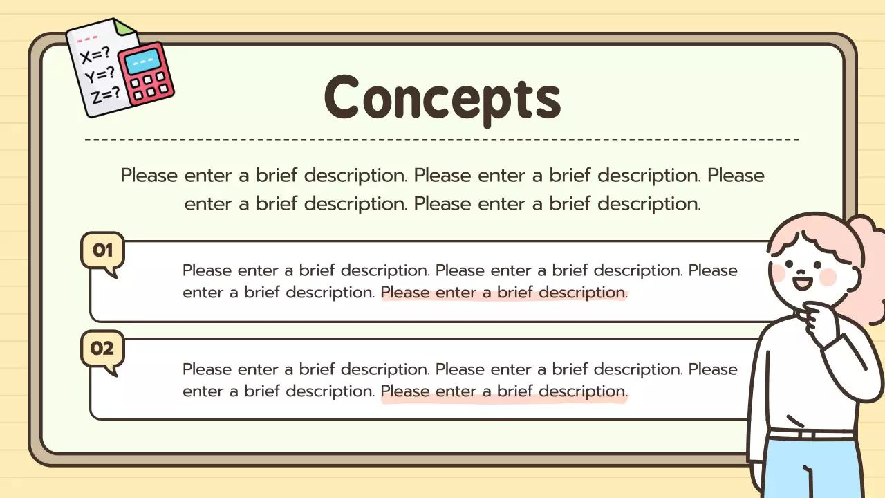 Presentasi Kelas Matematika Sederhana Beige