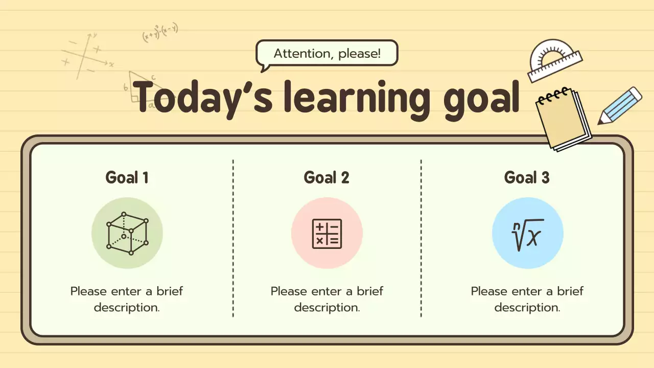 Presentasi Kelas Matematika Sederhana Beige