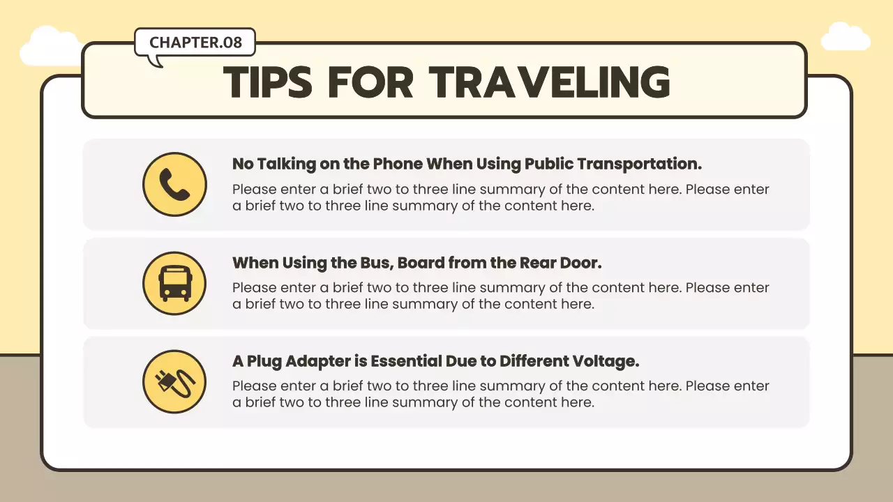 Beige Modern Travel Guide Presentation