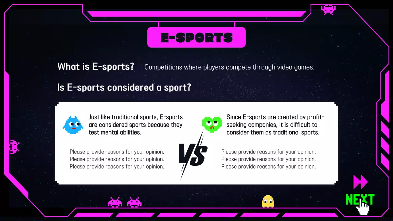 블랙 레트로 게임 발표 프레젠테이션