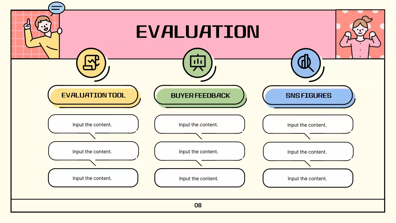 다채로운 현대 마케팅 계획 문서 프레젠테이션