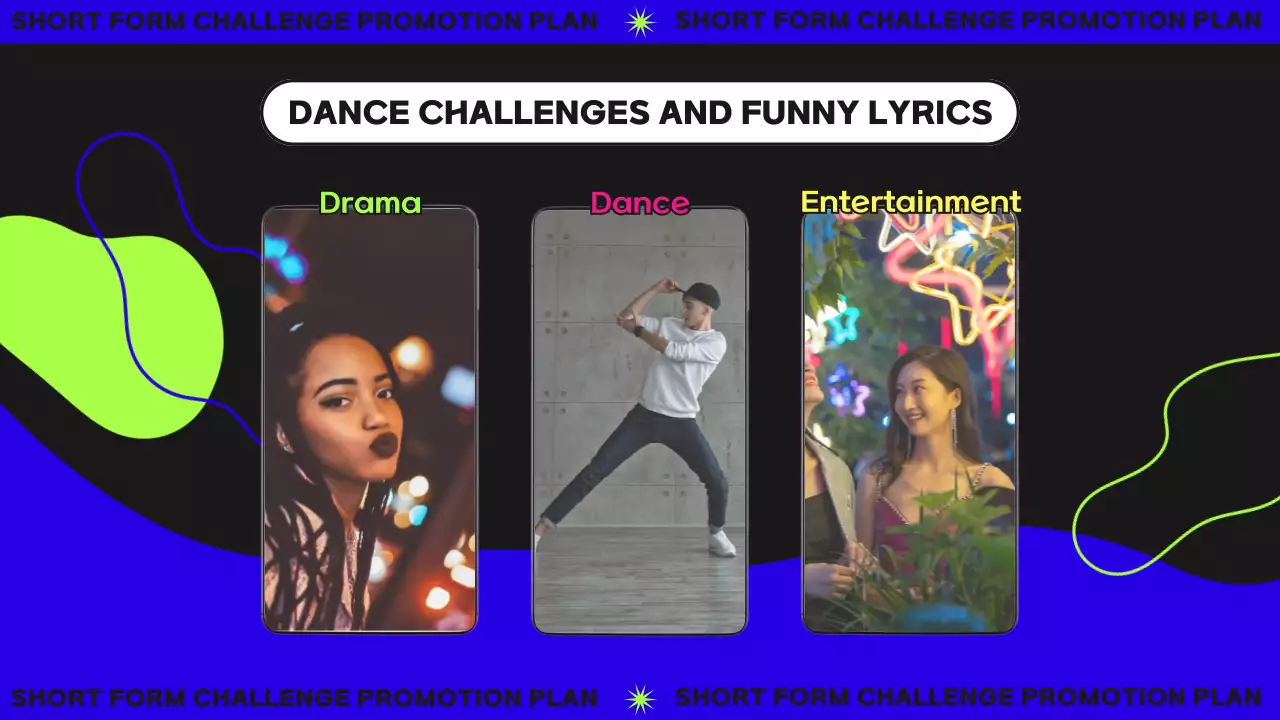 블랙트렌디 뮤직 프로모션 프리젠테이션