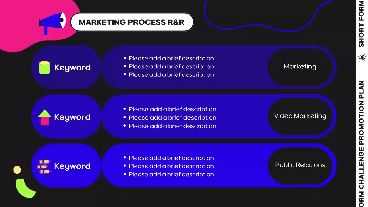 블랙트렌디 뮤직 프로모션 프리젠테이션
