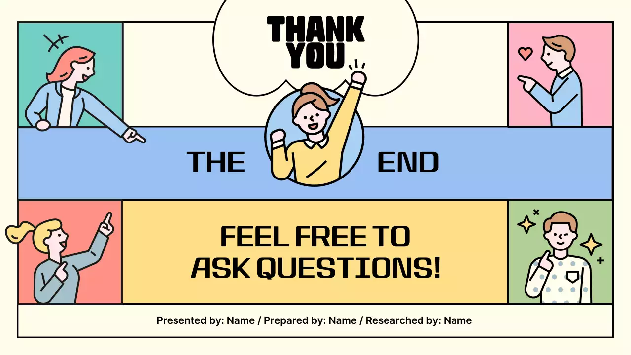 다채로운 현대 마케팅 계획 문서 프레젠테이션