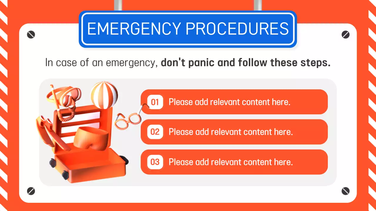 Orange Modern Summer Safety Guide Presentation