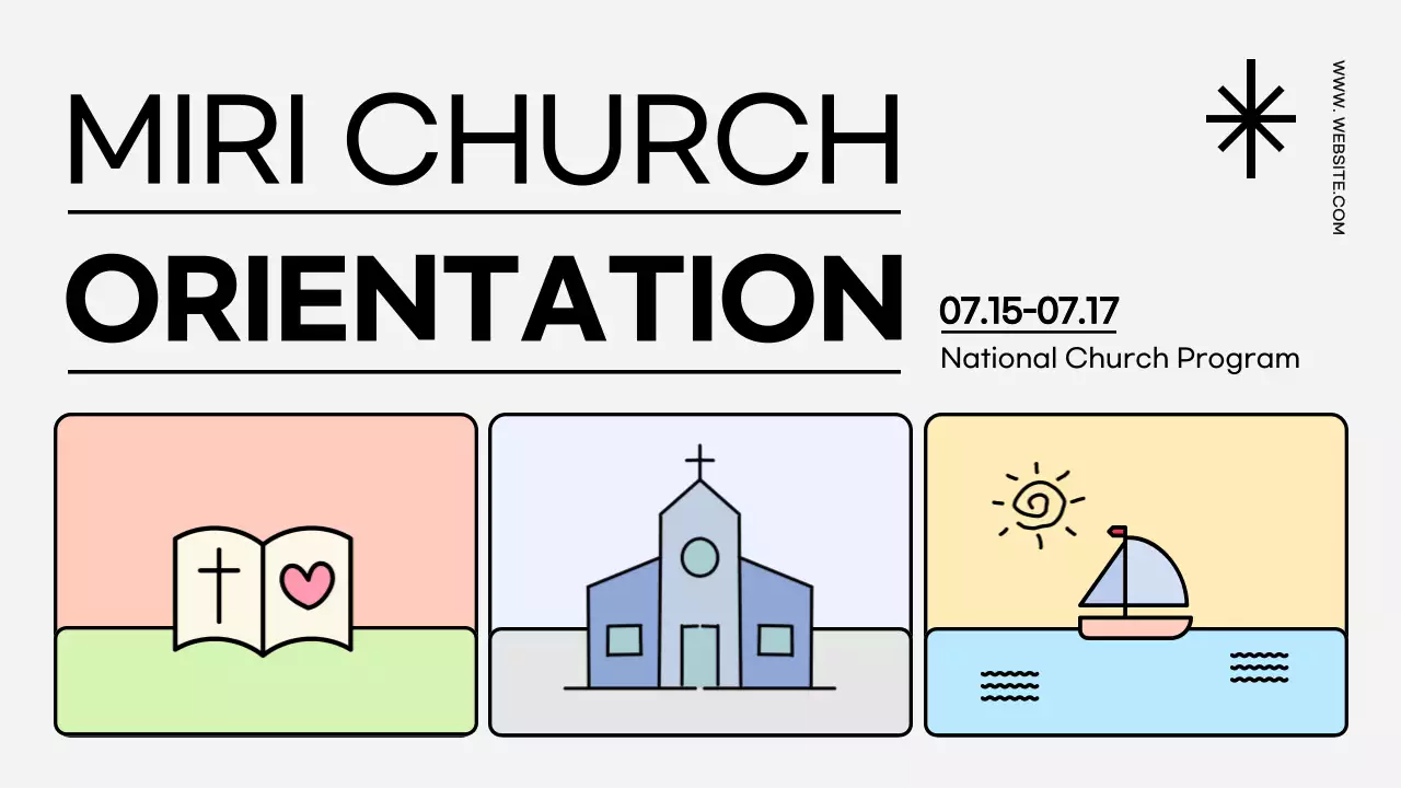 Beige Simple Church Orientation Guide Presentation