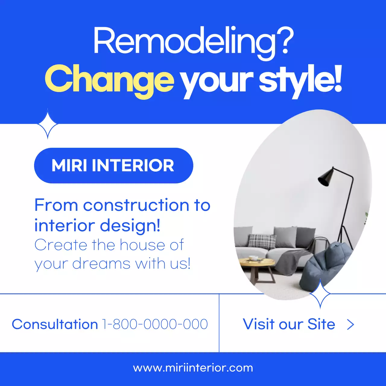 Introducing the blue simple interior trend