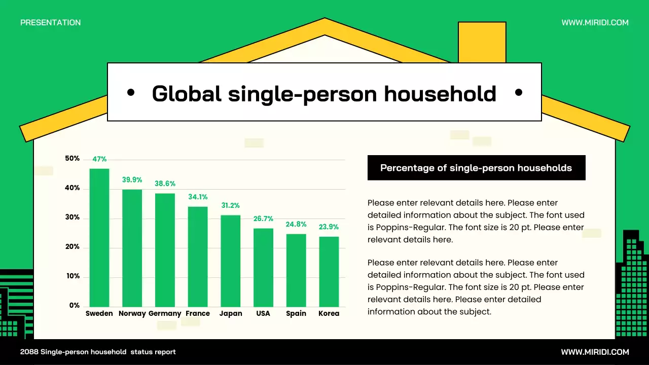 Green Minimal Household Report Presentation